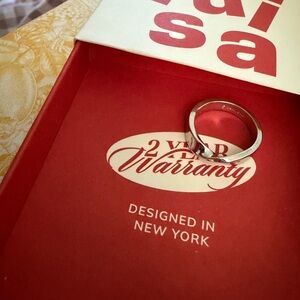 Ana Luisa - Eliora Silver Band Ring Size 7